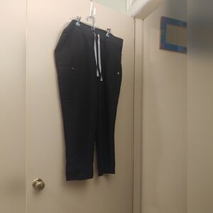 Figs Black Straight Leg Pants Sleek Design